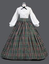 Ladies Victorian Dickensian Carol Singer School Mistress Day Costume Size 8 - 10
